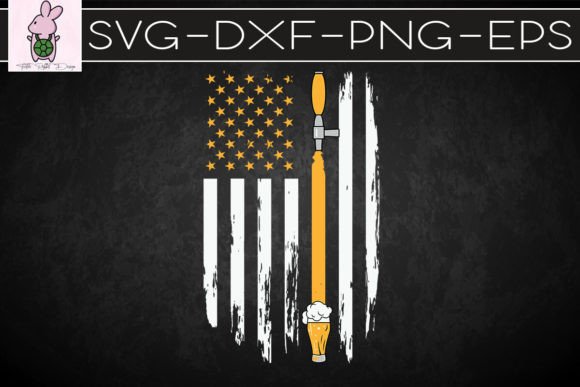 Craft Beer American Flag USA SVG