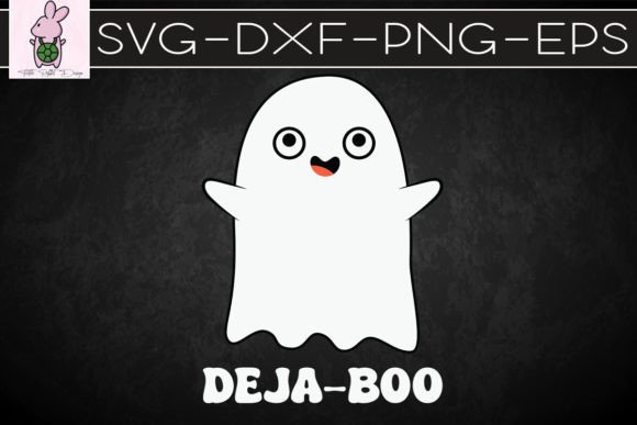 Deja Boo Cute Halloween Ghost Pun SVG
