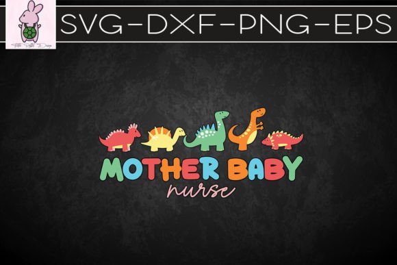 Dinosaur Postpartum RN OB Nurse SVG