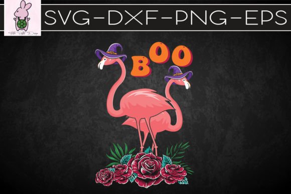 Flamingo Boo Halloween