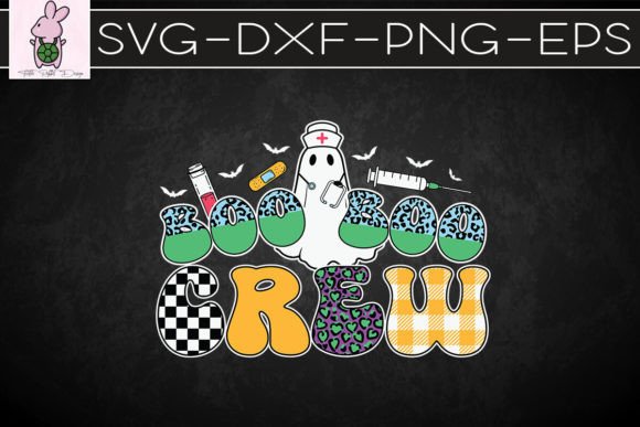 Halloween Ghost Nurse Boo Boo Crew SVG
