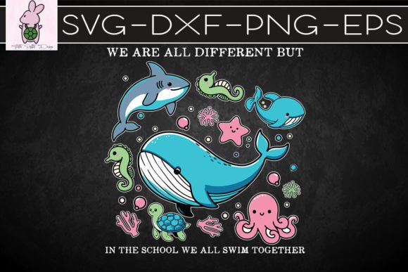 In This School We All Swim Together SVG