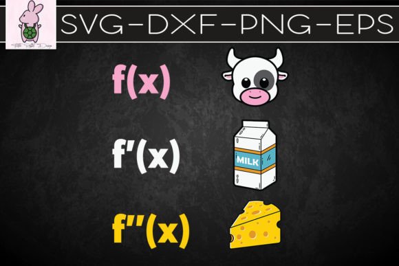 Mathematician Cow Milk Cheese Funny SVG