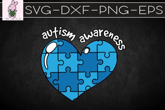 Puzzle Heart Autism Awareness SVG