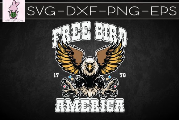 Vintage American Free Bird SVG